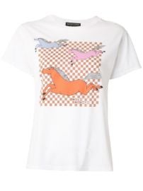 Horses print T-shirt at Farfetch